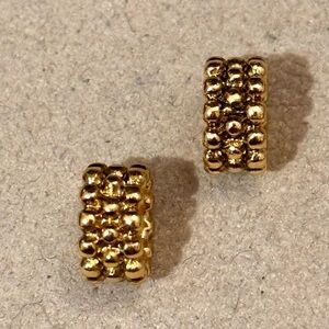 🆕Listing! Two 🆕 Brighton Bubble Beads in Gold w “bubbly” surface Narrow Retired